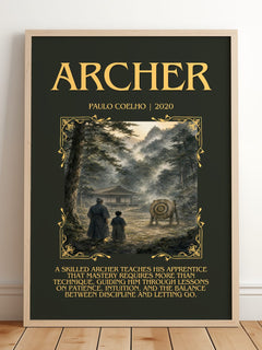 Archer Minimalist Book Poster by Paulo Coelho – image 2