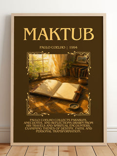 Maktub Minimalist Book Poster by Paulo Coelho – image 2