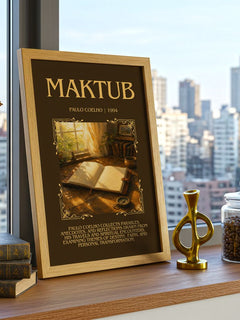 Maktub Minimalist Book Poster by Paulo Coelho – image 3