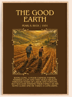 The Good Earth Minimalist Book Poster by Pearl S. Buck – image 1