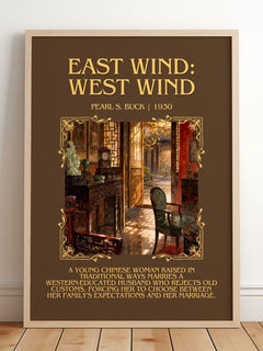 East Wind: West Wind Minimalist Book Poster by Pearl S. Buck – image 2