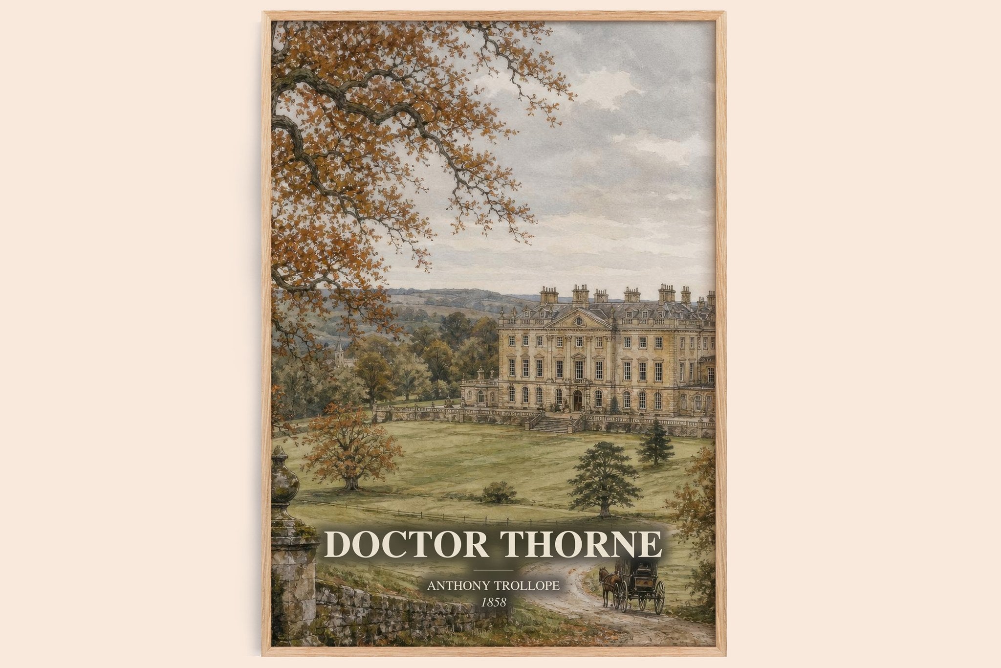 Doctor Thorne Book Watercolour Illustration by Anthony Trollope