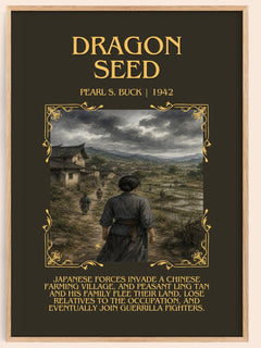 Dragon Seed Minimalist Book Poster by Pearl S. Buck – image 1