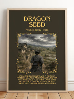 Dragon Seed Minimalist Book Poster by Pearl S. Buck – image 2