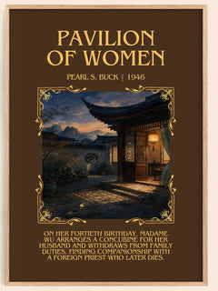 Pavilion Of Women Minimalist Book Poster by Pearl S. Buck – image 1