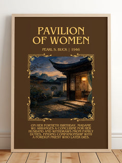 Pavilion Of Women Minimalist Book Poster by Pearl S. Buck – image 2