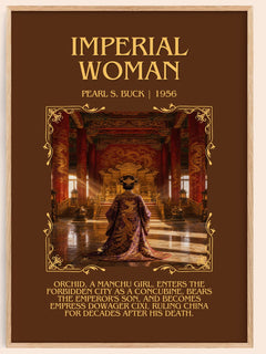 Imperial Woman Minimalist Book Poster by Pearl S. Buck – image 1