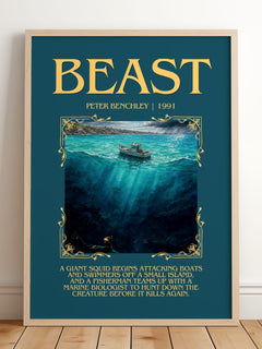 Beast Minimalist Book Poster by Peter Benchley – image 2