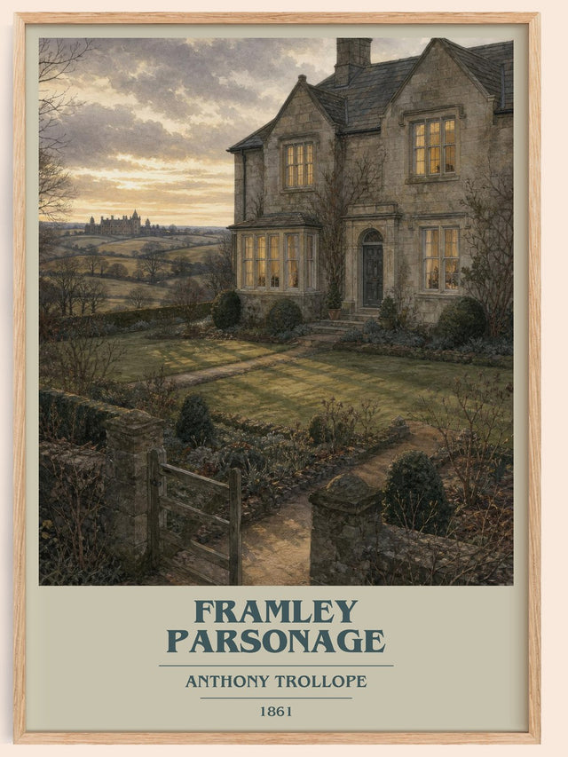 Framley Parsonage Book Cover Poster by Anthony Trollope