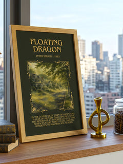 Floating Dragon Minimalist Book Poster by Peter Straub – image 3