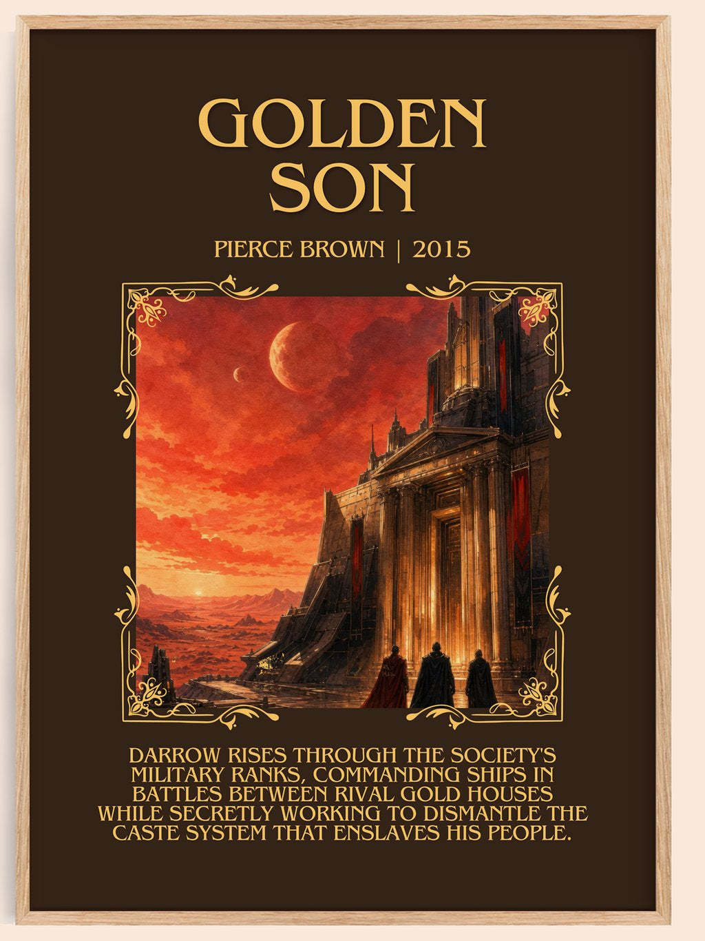 Golden Son Minimalist Book Poster by Pierce Brown – book poster