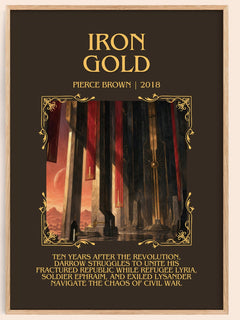 Iron Gold Minimalist Book Poster by Pierce Brown – image 1