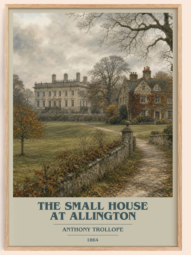 The Small House At Allington Book Cover Poster by Anthony Trollope