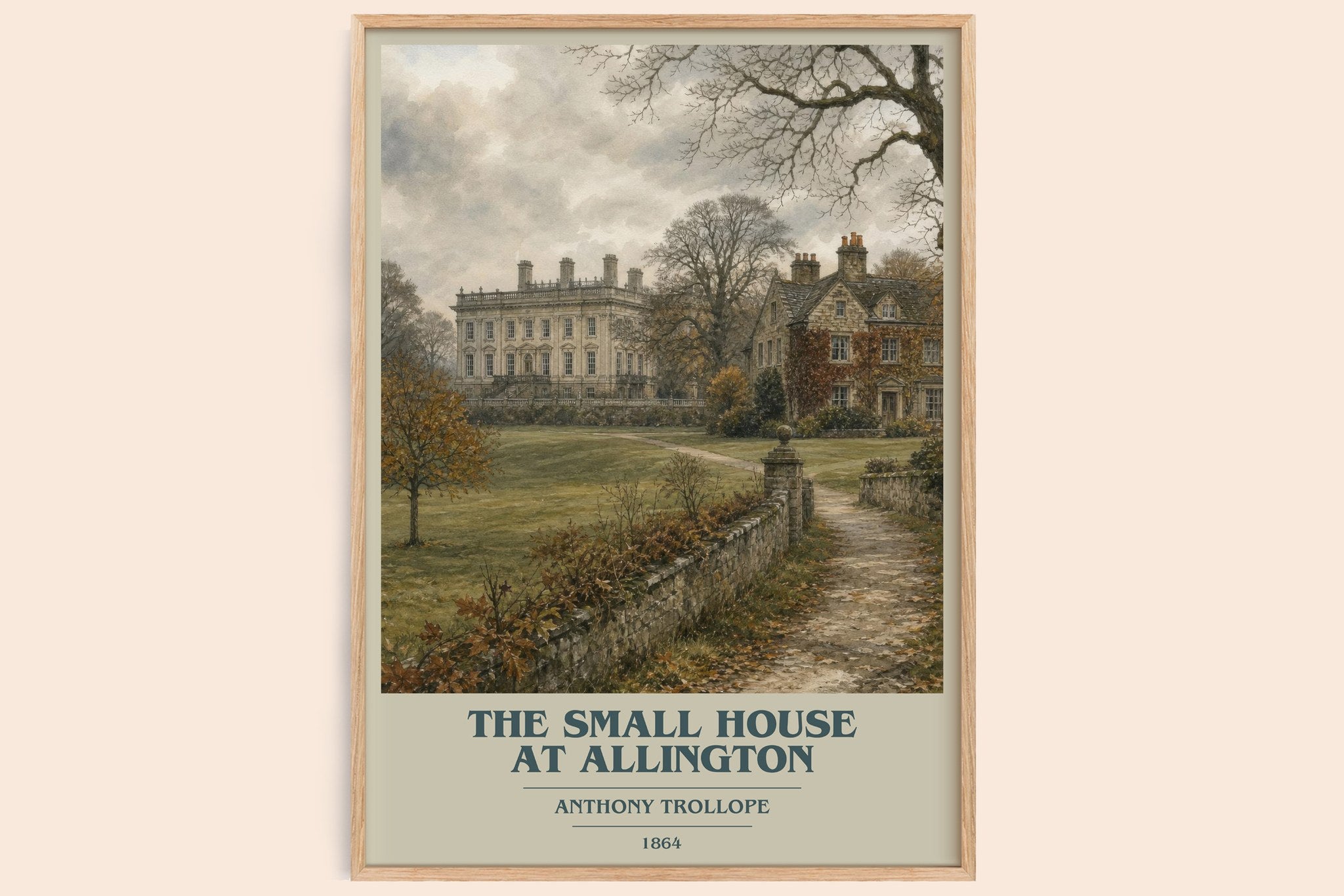 The Small House At Allington Book Cover Poster by Anthony Trollope