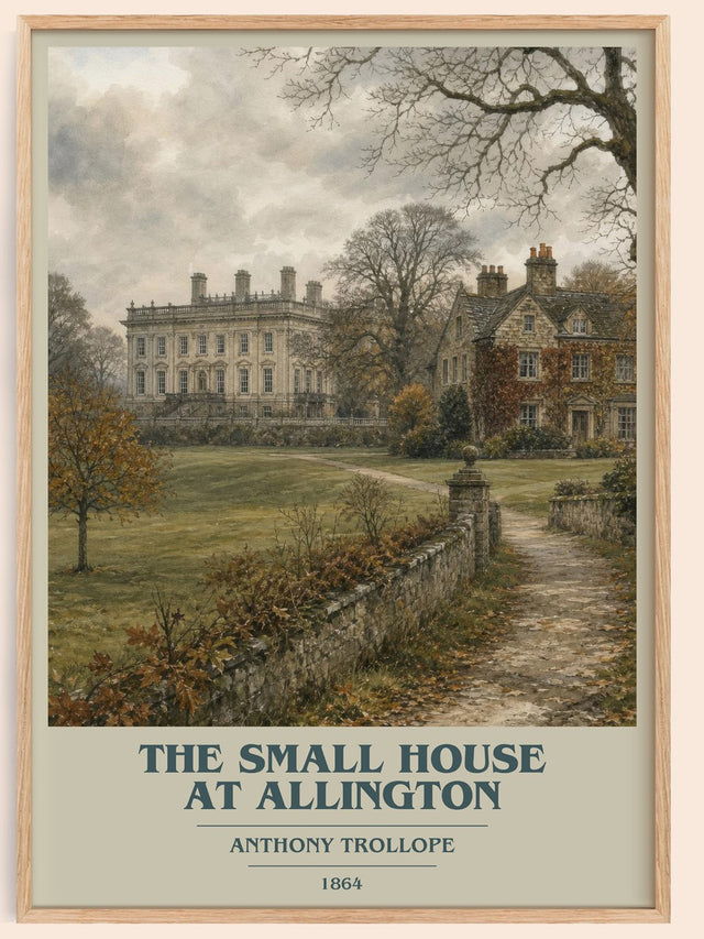 The Small House At Allington Book Cover Poster by Anthony Trollope