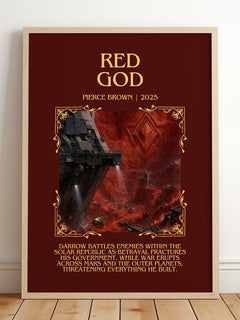 Red God Minimalist Book Poster by Pierce Brown – image 2