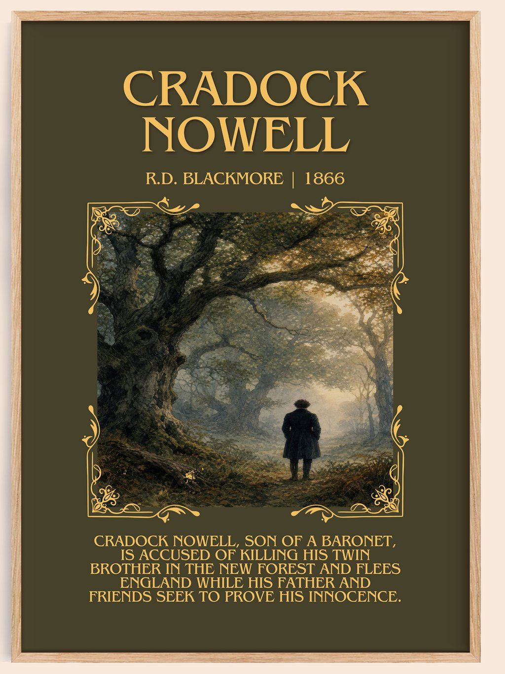 Cradock Nowell Minimalist Book Poster by R.D. Blackmore – book poster