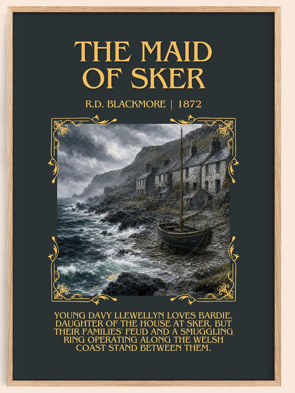 The Maid Of Sker Minimalist Book Poster by R.D. Blackmore – book poster