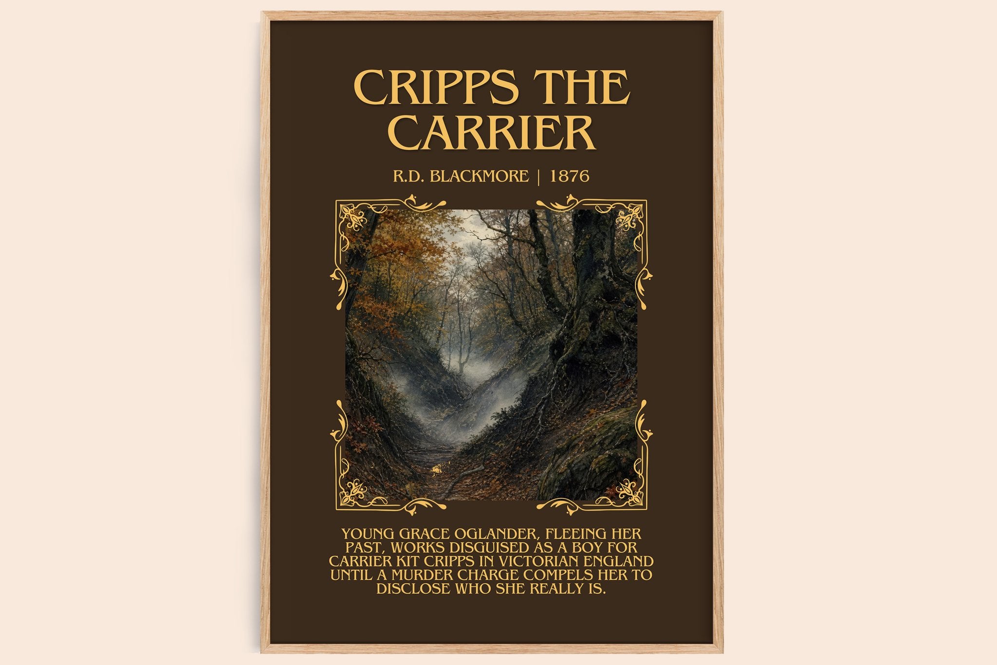 Cripps The Carrier Minimalist Book Poster by R.D. Blackmore
