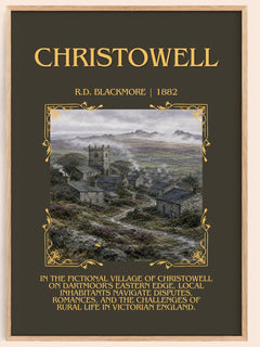 Christowell Minimalist Book Poster by R.D. Blackmore – image 1