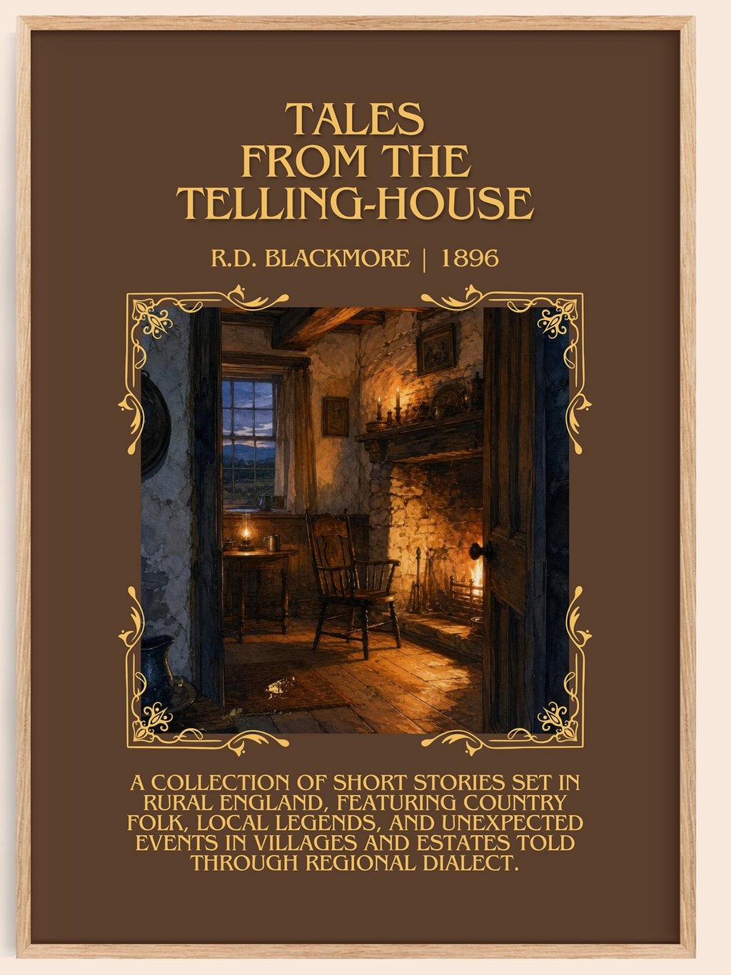 Tales From The Telling-House Minimalist Book Poster by R.D. Blackmore – book poster