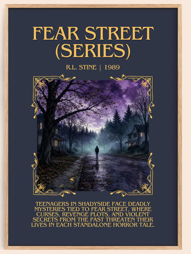 Fear Street (Series) Minimalist Book Poster by R.L. Stine