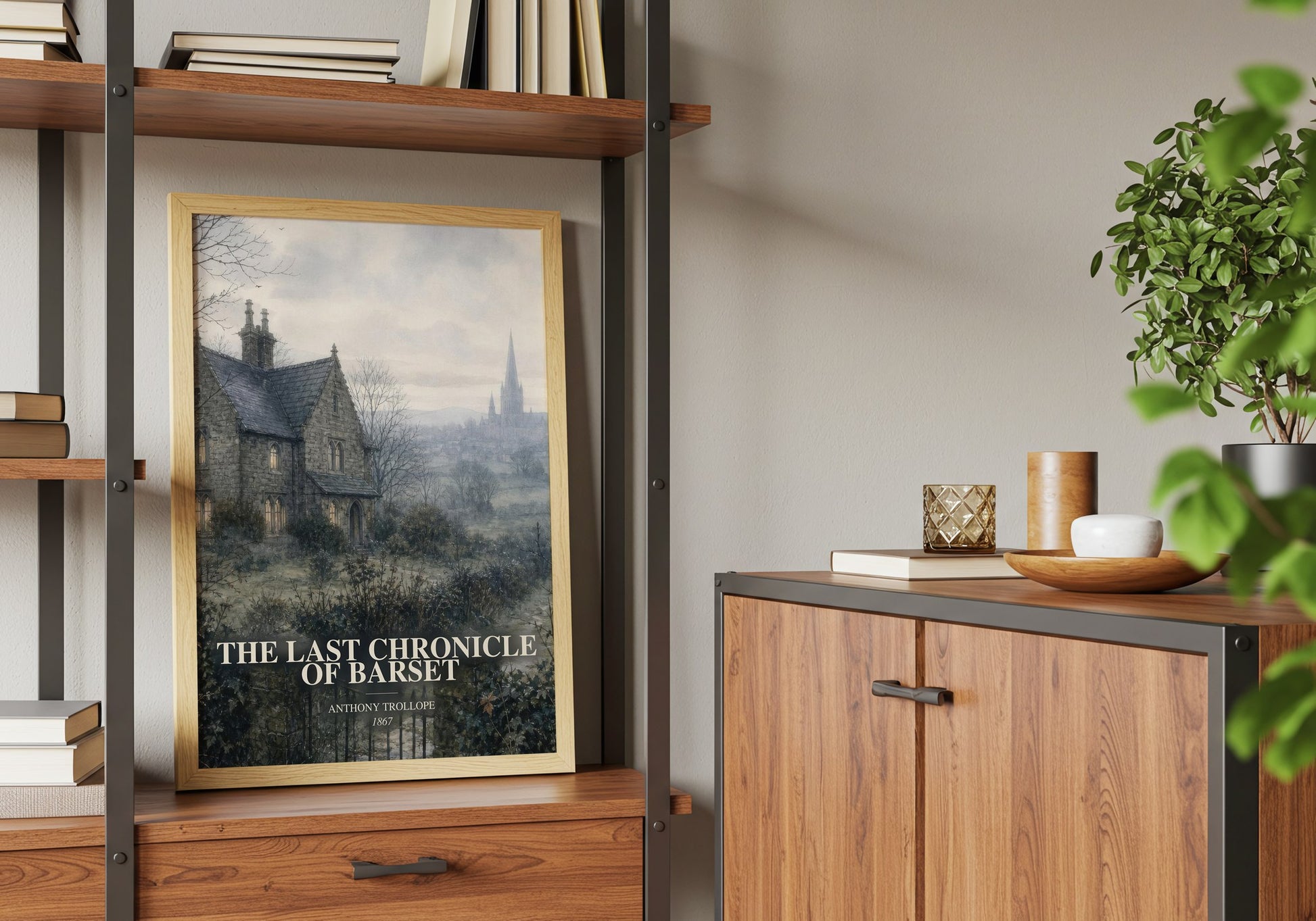 The Last Chronicle Of Barset book watercolour illustration paper finish options – matte satin gloss