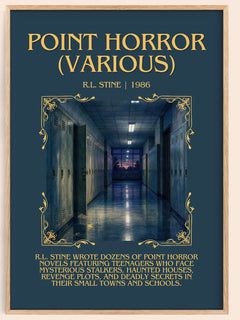 Point Horror (Various) Minimalist Book Poster by R.L. Stine – image 1