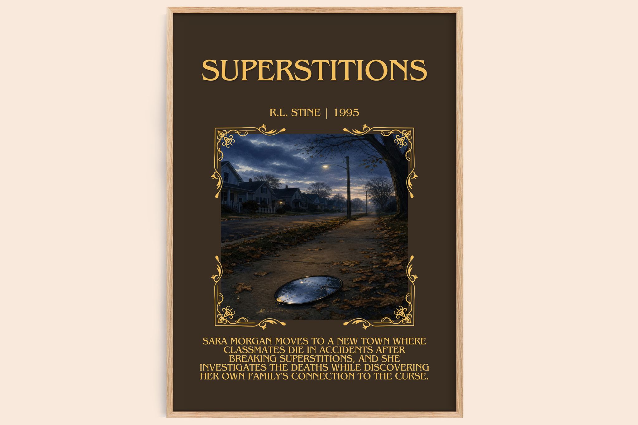 Superstitions Minimalist Book Poster by R.L. Stine