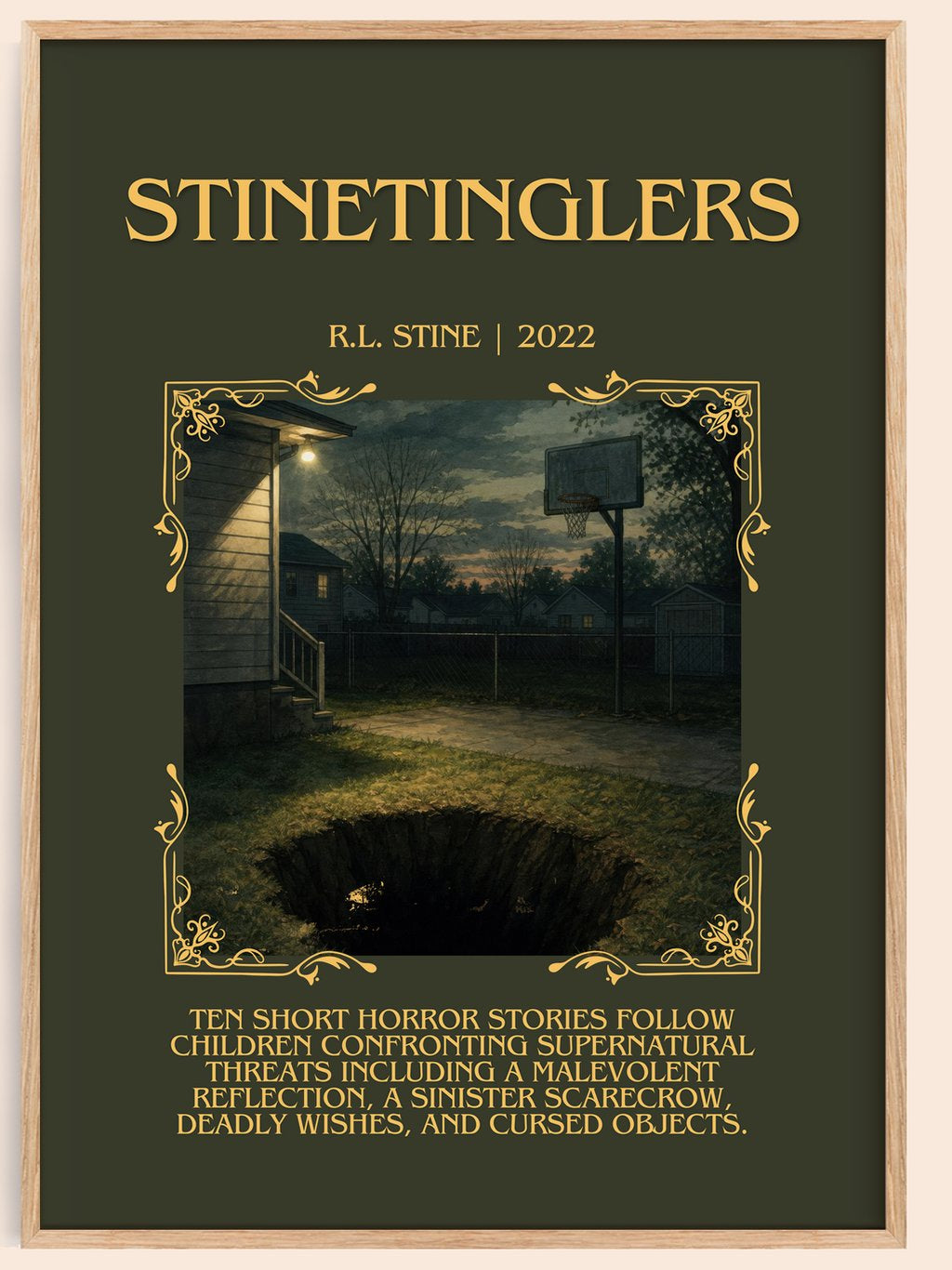 Stinetinglers Minimalist Book Poster by R.L. Stine – book poster