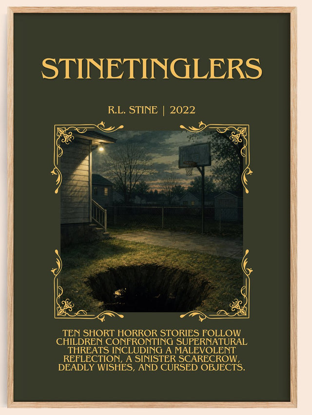 Stinetinglers Minimalist Book Poster by R.L. Stine