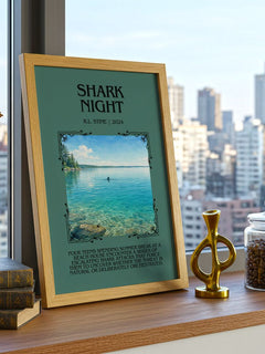 Shark Night Minimalist Book Poster by R.L. Stine – image 3