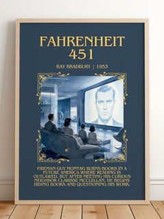 Fahrenheit 451 Minimalist Book Poster by Ray Bradbury – image 2