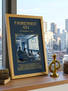 Fahrenheit 451 Minimalist Book Poster by Ray Bradbury – image 3