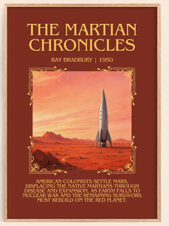 The Martian Chronicles Minimalist Book Poster by Ray Bradbury – image 1