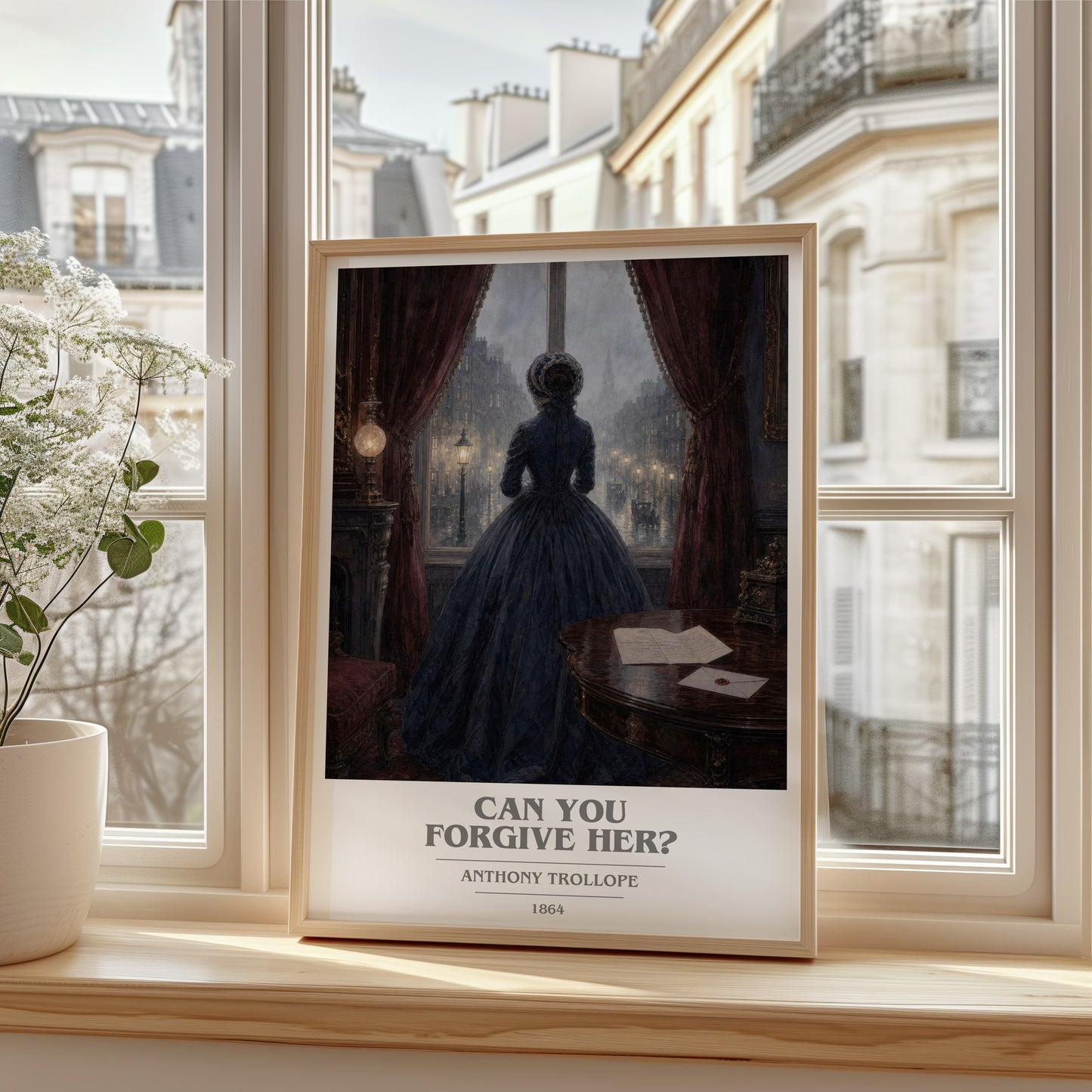 Can You Forgive Her? book cover poster colour and style options – Anthony Trollope book art