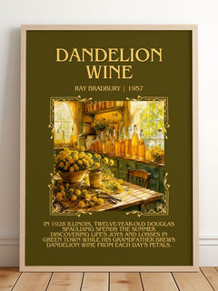 Dandelion Wine Minimalist Book Poster by Ray Bradbury – image 2