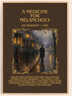 A Medicine For Melancholy Minimalist Book Poster by Ray Bradbury – image 1