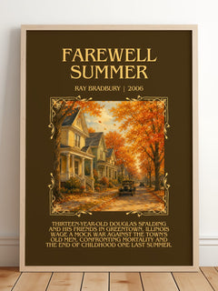Farewell Summer Minimalist Book Poster by Ray Bradbury – image 2