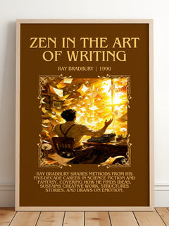 Zen In The Art Of Writing Minimalist Book Poster by Ray Bradbury – image 2