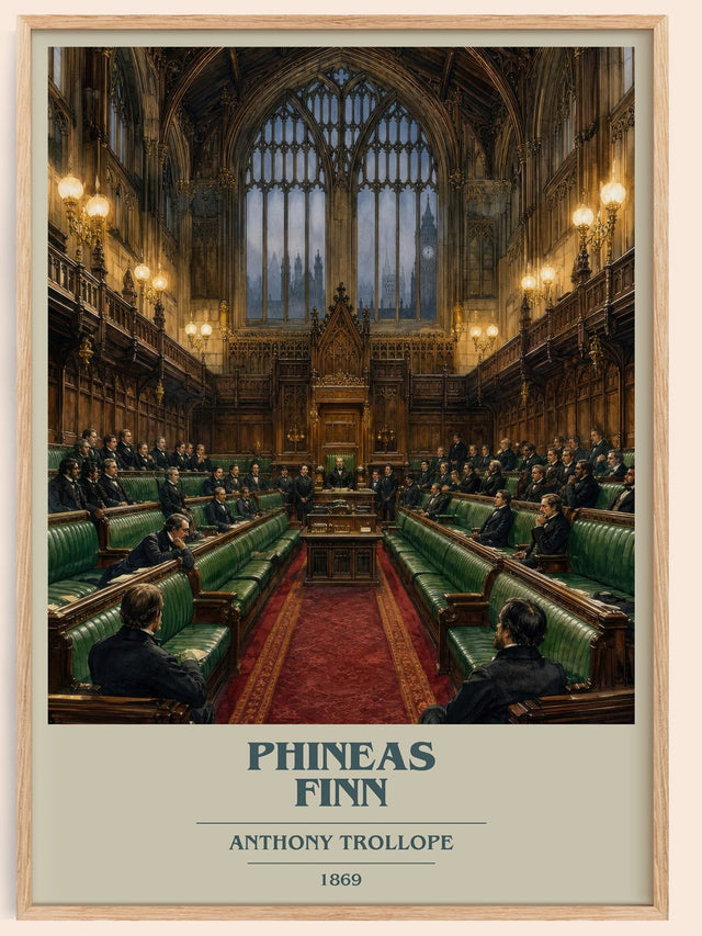 Phineas Finn Book Cover Poster by Anthony Trollope