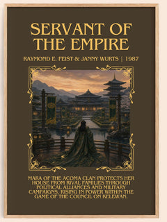 Servant Of The Empire Minimalist Book Poster by R. Wurts – image 1
