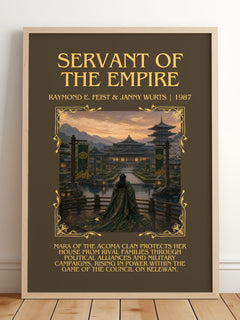 Servant Of The Empire Minimalist Book Poster by R. Wurts – image 2
