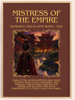 Mistress Of The Empire Minimalist Book Poster by R. Wurts – image 1