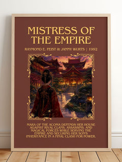 Mistress Of The Empire Minimalist Book Poster by R. Wurts – image 2