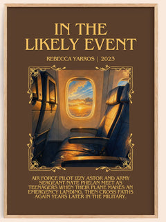 In The Likely Event Minimalist Book Poster by Rebecca Yarros – image 1