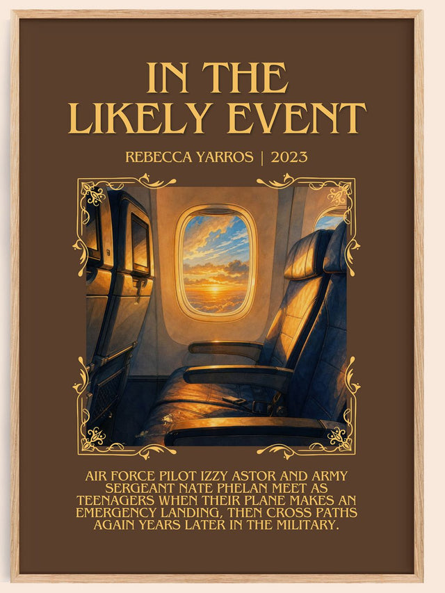 In The Likely Event Minimalist Book Poster by Rebecca Yarros