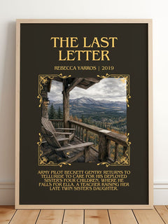 The Last Letter Minimalist Book Poster by Rebecca Yarros – image 2