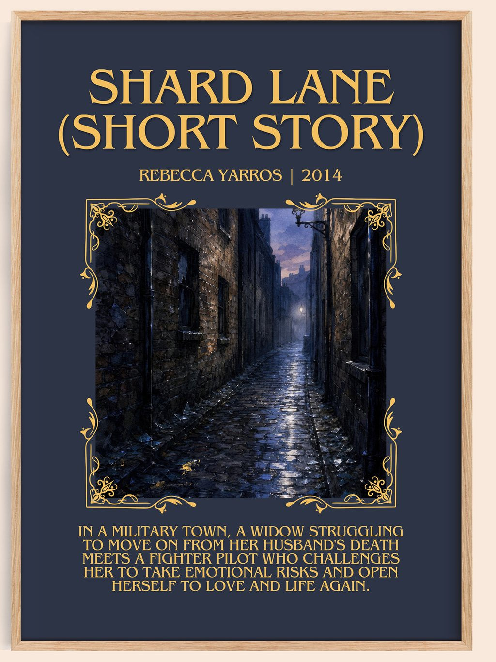 Shard Lane (Short Story) Minimalist Book Poster by Rebecca Yarros – book poster