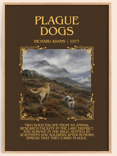 Plague Dogs Minimalist Book Poster by Richard Adams – image 1